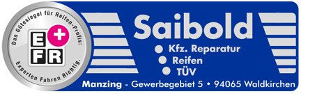 EFR+ | KFZ - SAIBOLD     Reifen und Felgen Fachbetrieb                 Reparaturen KFZ